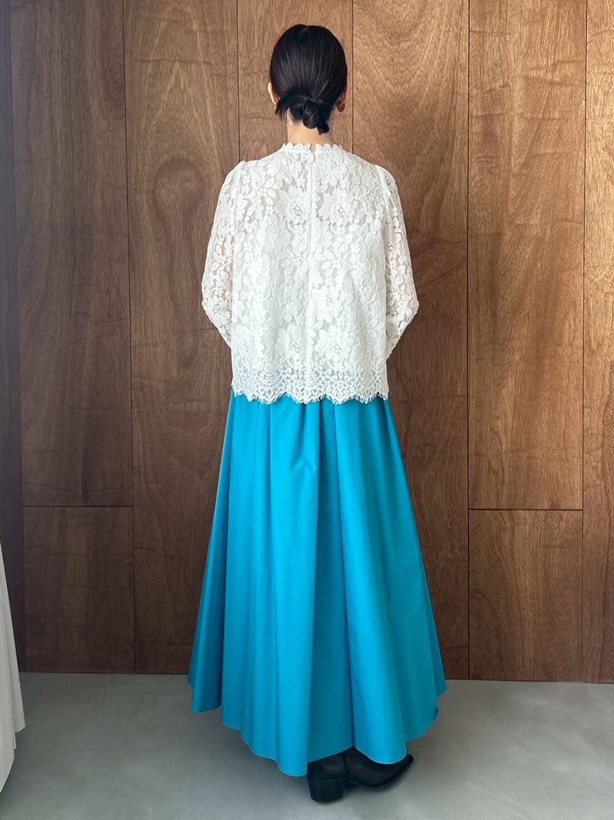 Mila Owen「スタンドカラーレースブラウス」|シャツ・ブラウス|