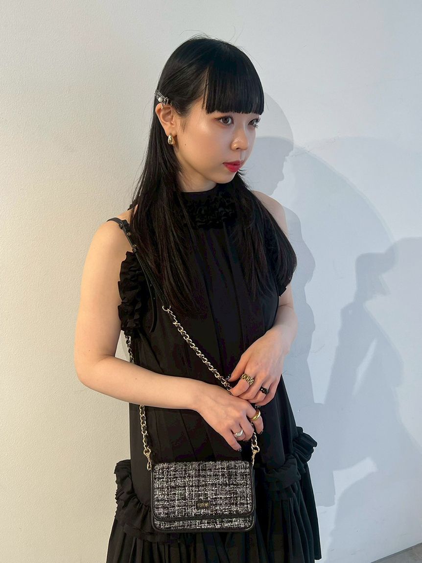 FURFUR「フリルホルターミニドレス」|ドレス|