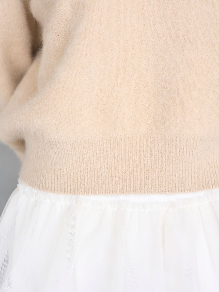 SNIDEL「【HIGH QUALITY】フォックスカシミヤニットポロ」|ニット・セーター|