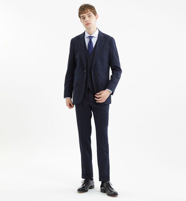 MACKINTOSH PHILOSOPHY「トロッター エクストラソリッドジャケット 2WAYピンヘッド調ストレッチ」|テーラードジャケット|