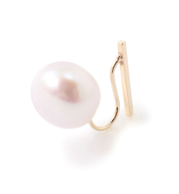 JUPITER「【シリーズ累計販売 1000点突破！】【K10】2way淡水パール&times;バーイヤリング/リバーシブル」|イヤリング|