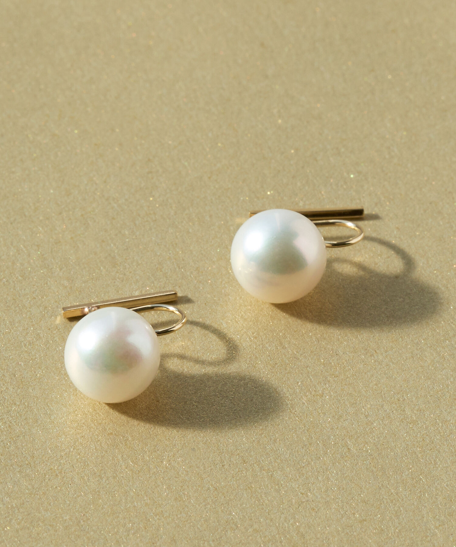 JUPITER「【シリーズ累計販売 1000点突破！】【K10】2way淡水パール&times;バーイヤリング/リバーシブル」|イヤリング|