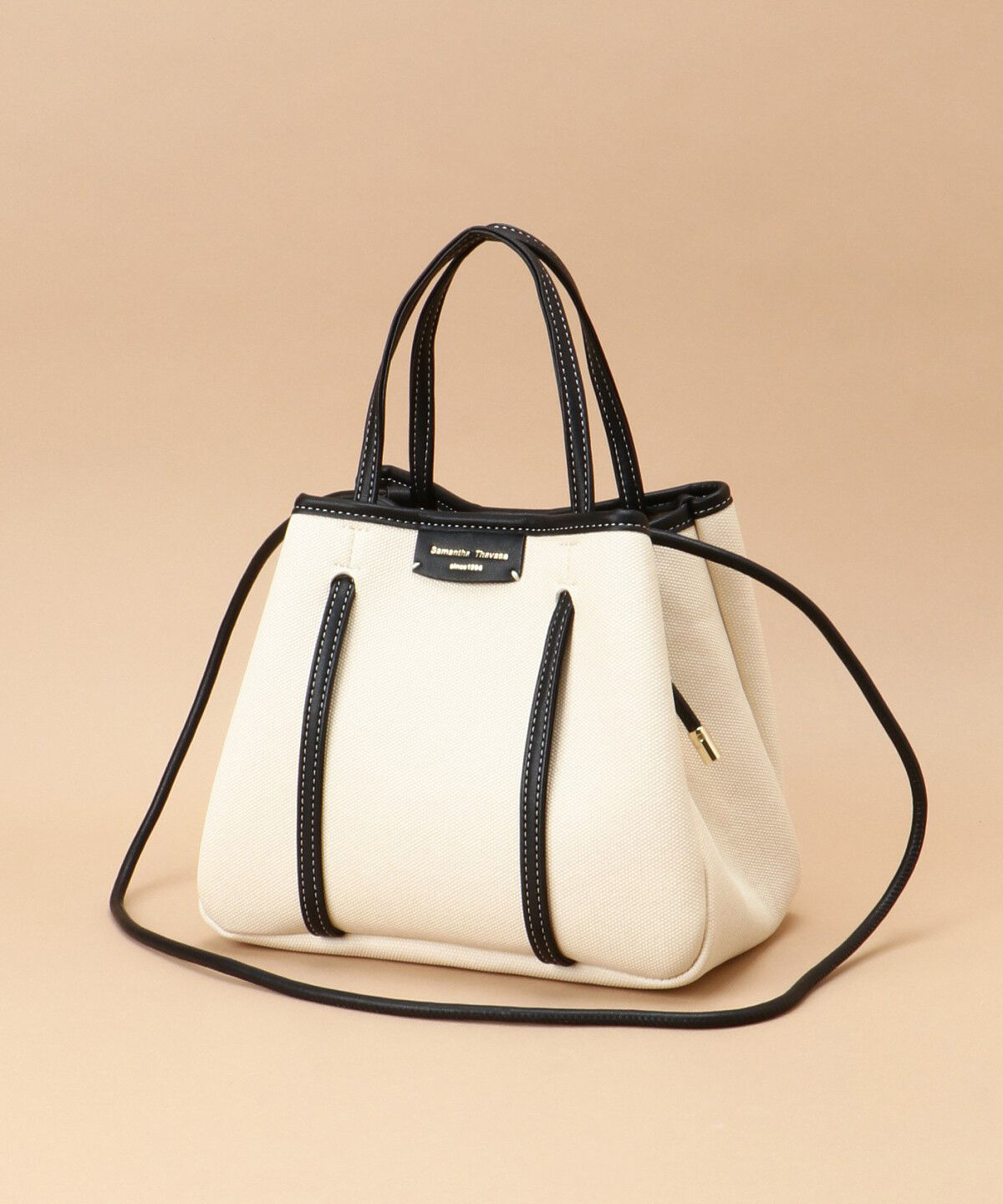 Samantha Thavasa「キャンバスデザイン 合皮トートバッグ 小サイズ」|トートバッグ|