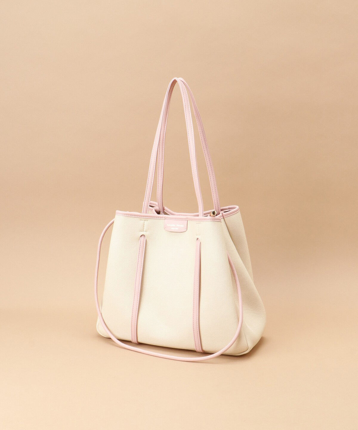 Samantha Thavasa「キャンバスデザイン 合皮トートバッグ 大サイズ」|トートバッグ|