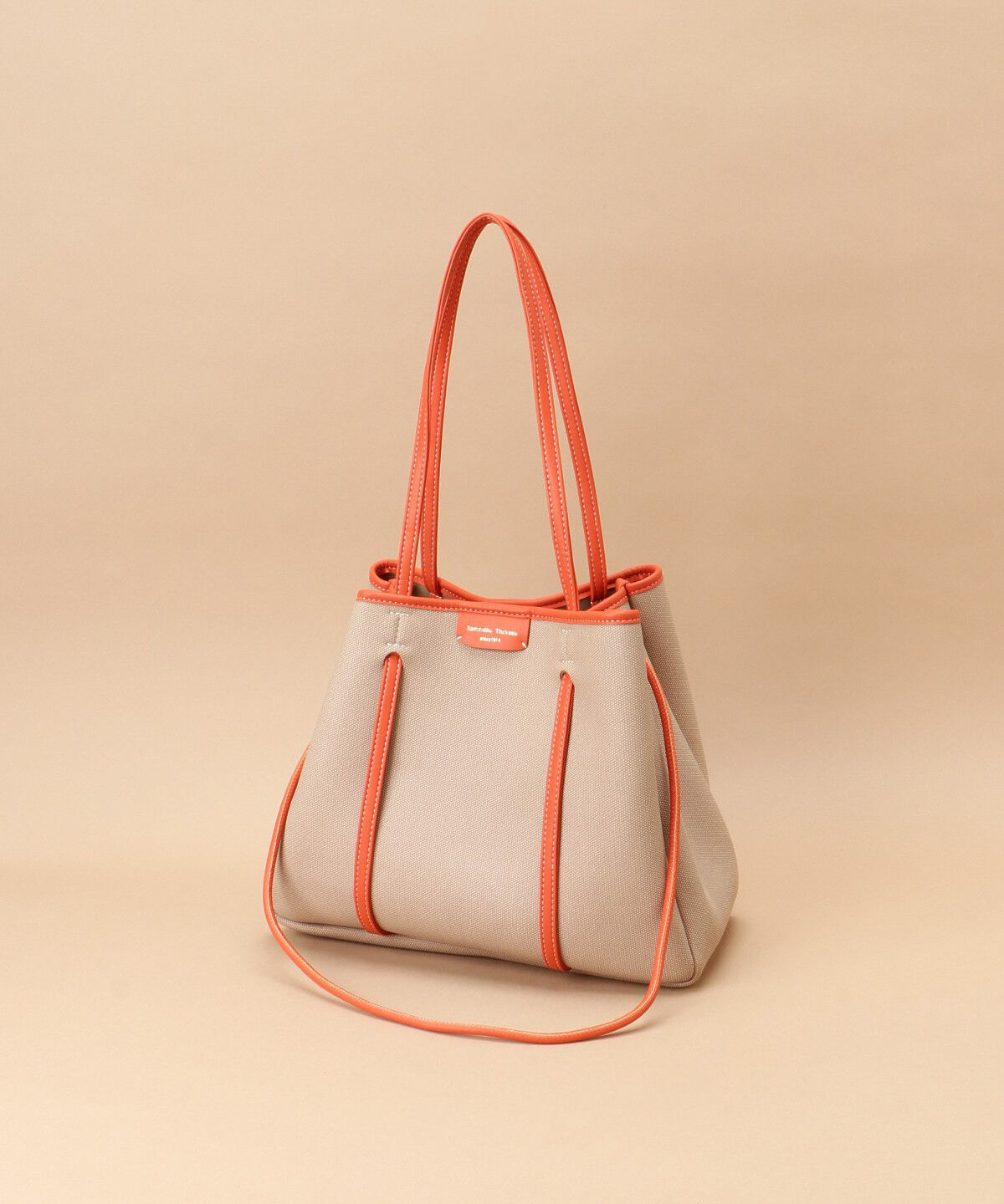 Samantha Thavasa「キャンバスデザイン 合皮トートバッグ 大サイズ」|トートバッグ|