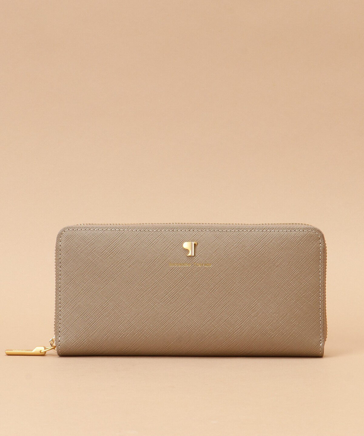 Samantha Thavasa「Pomme d'espoir ポムディスポワール ワンカラー長財布」|財布|グレージュ