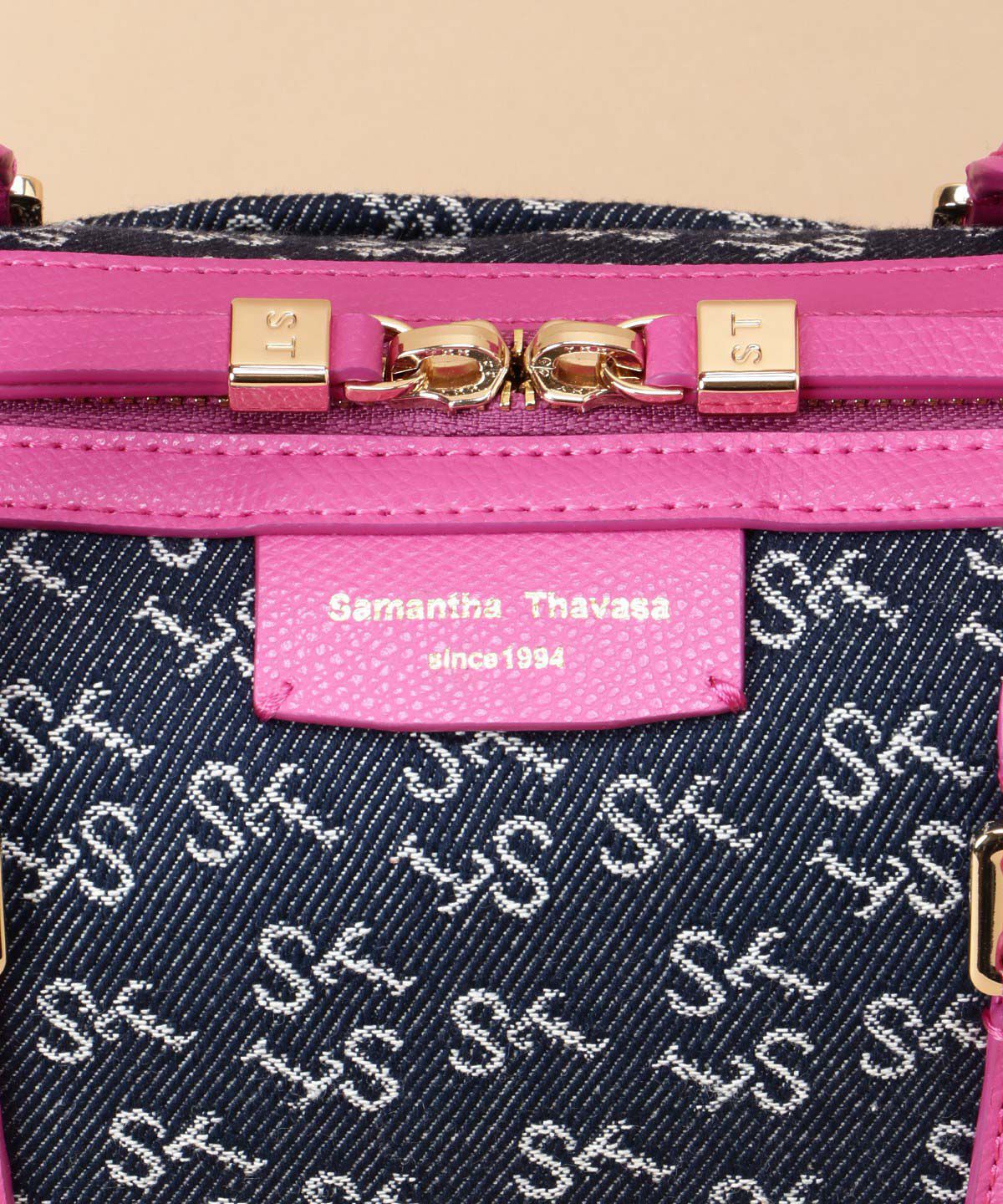 Samantha Thavasa「Denim ST Jacquard ボストンバッグ」|ボストンバッグ|