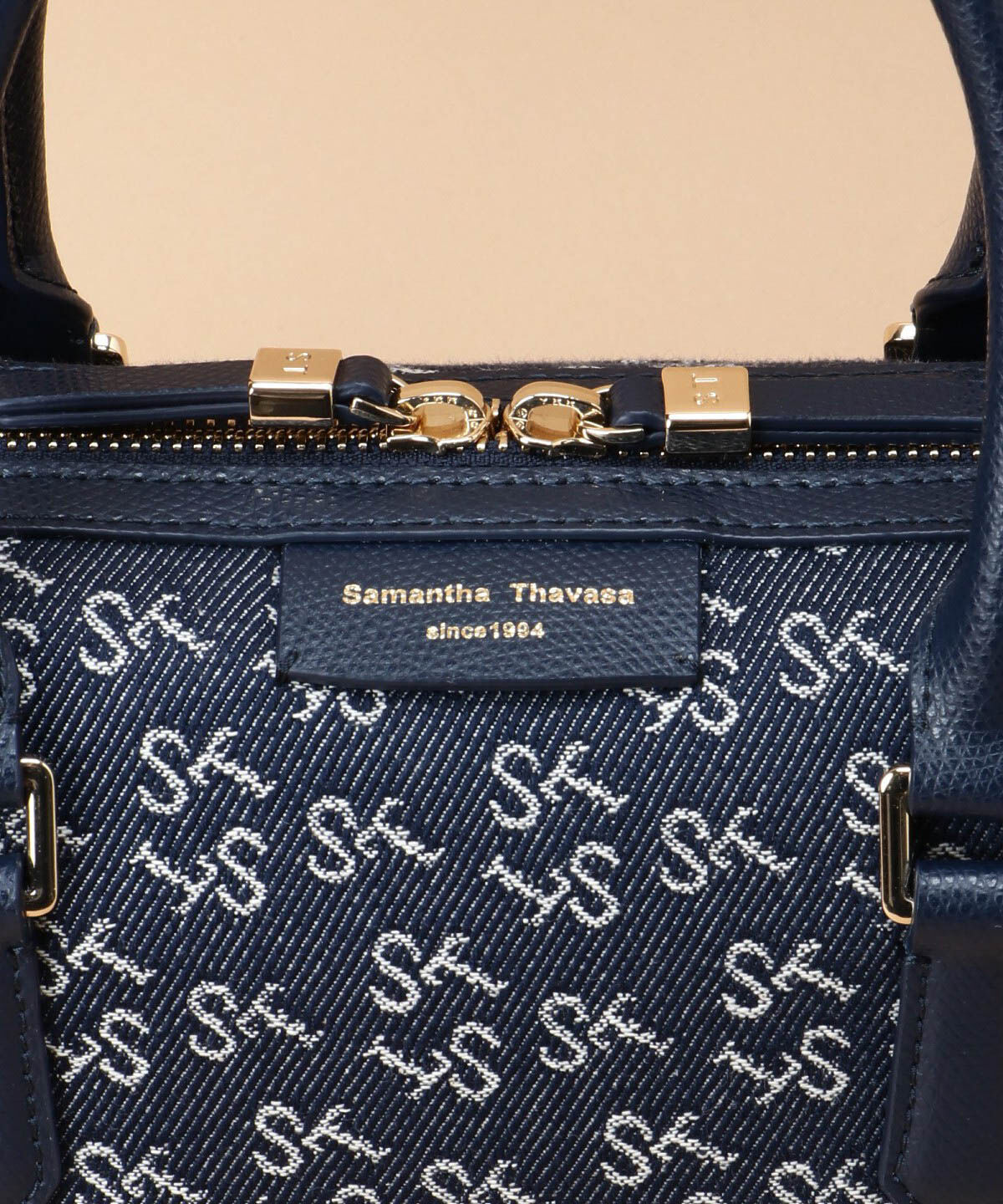 Samantha Thavasa「Denim ST Jacquard ボストンバッグ」|ボストンバッグ|