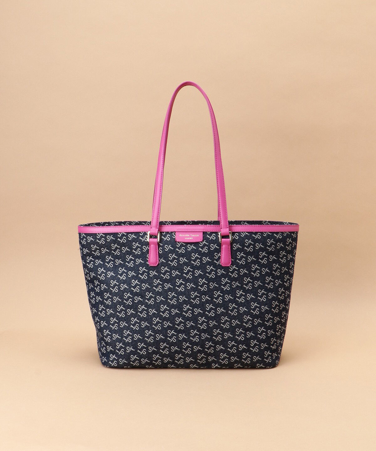 Samantha Thavasa「Denim ST Jacquardトートバッグ」|トートバッグ|ﾌｭｰｼｬﾋﾟﾝｸ