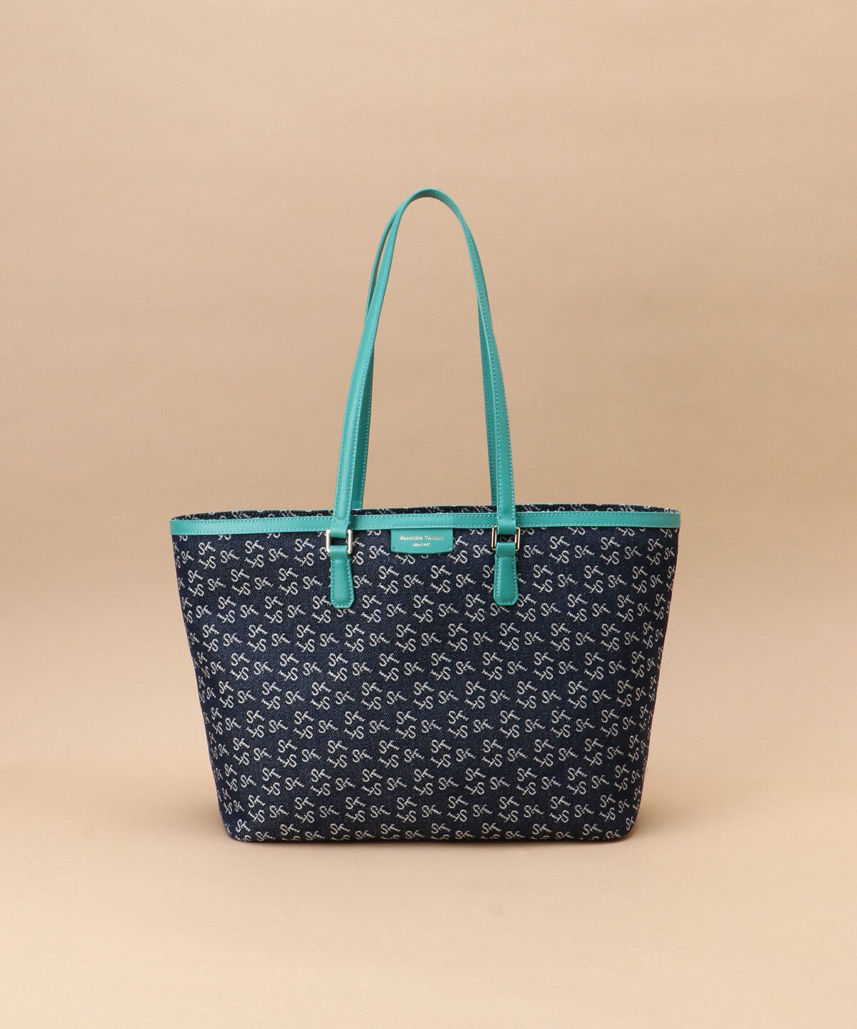 Samantha Thavasa「Denim ST Jacquardトートバッグ」|トートバッグ|ターコイズ