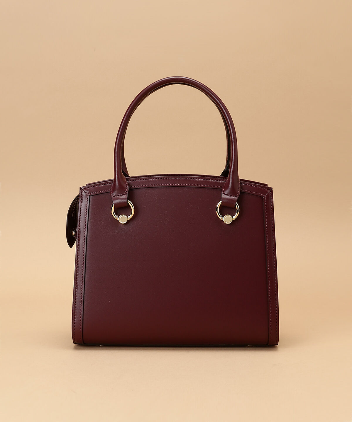 Samantha Thavasa「サークル金具デザイン レザースクエアバッグ 大サイズ」|ハンドバッグ|