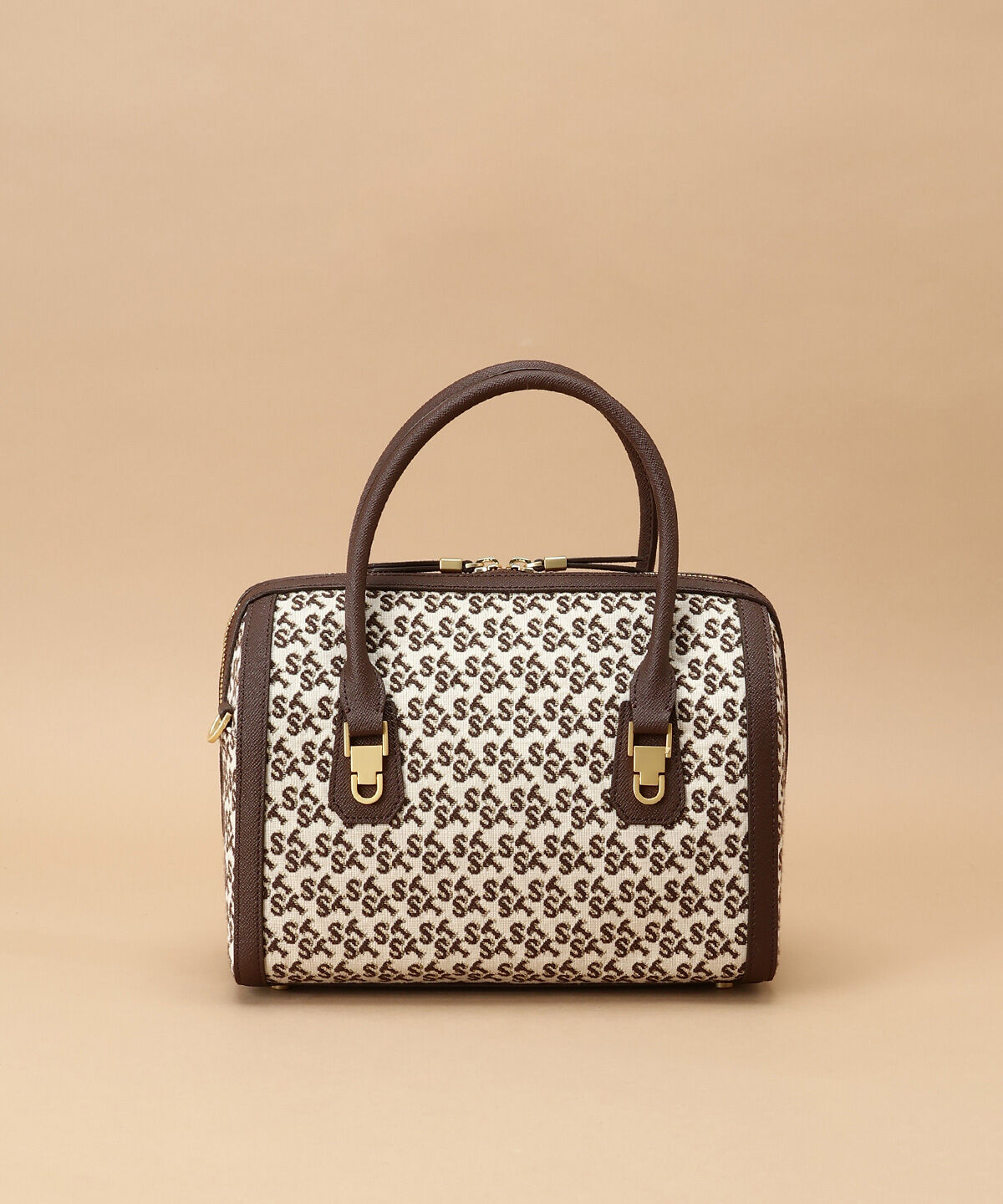 Samantha Thavasa「ST Jacquard シルエット ボストンバッグ」|ボストンバッグ|