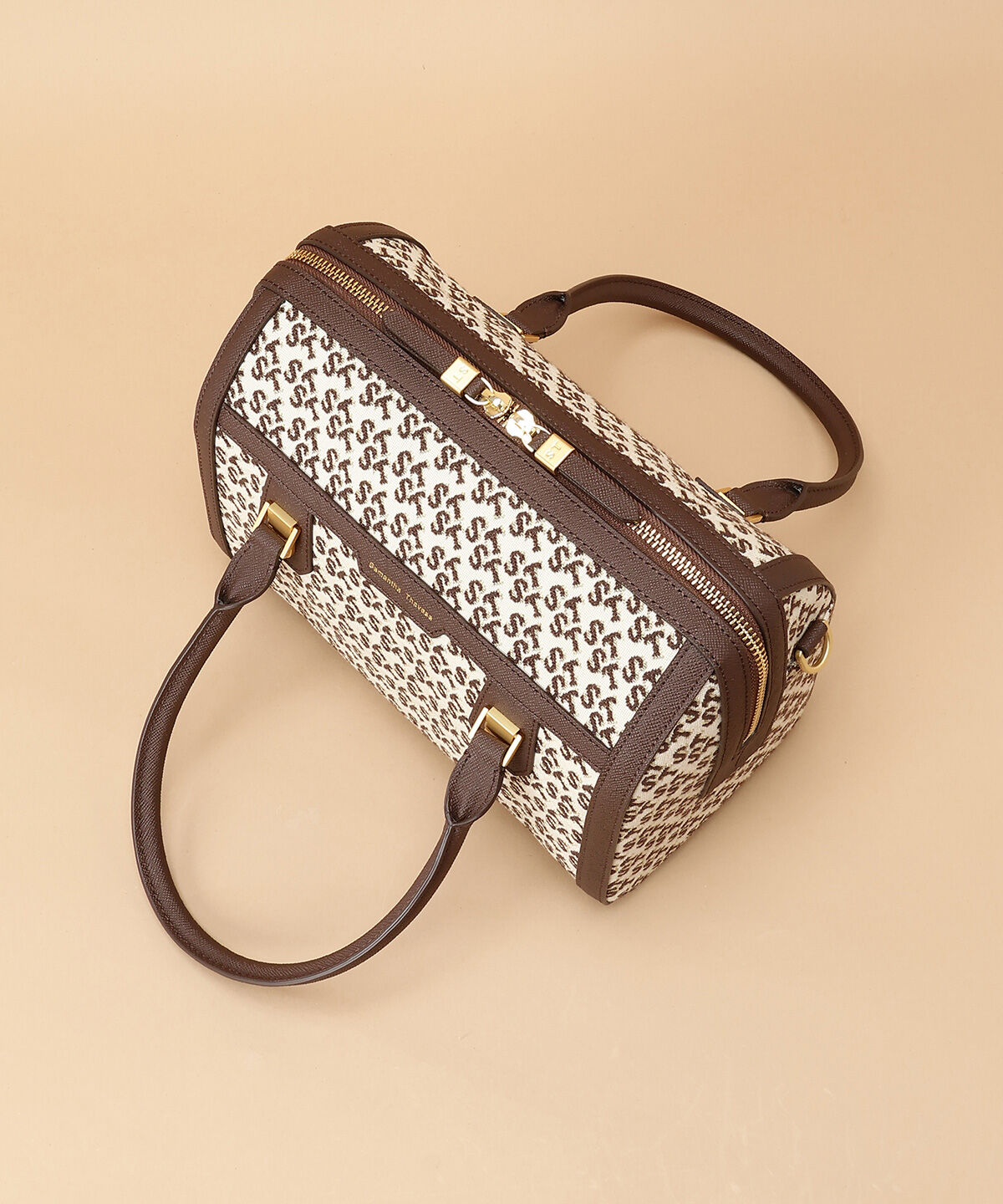 Samantha Thavasa「ST Jacquard シルエット ボストンバッグ」|ボストンバッグ|