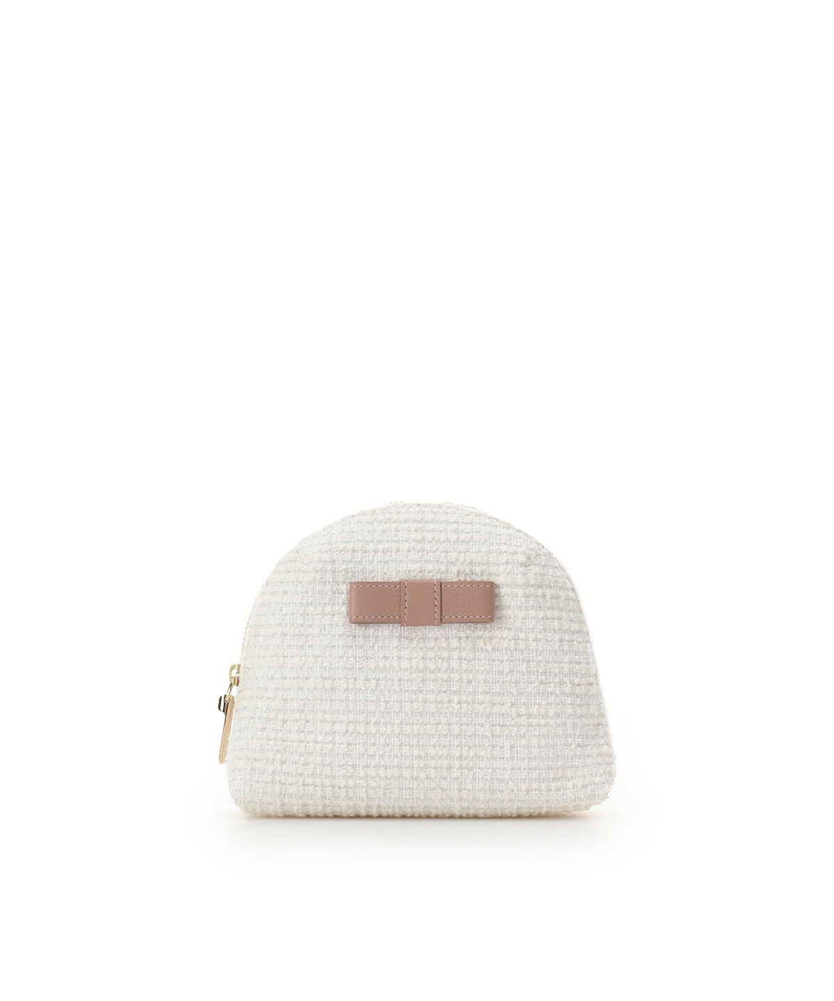 Samantha Thavasa「ループツイードデザイン エムシュシュⅢ ポーチ」|ポーチ|ﾋﾟﾝｸﾍﾞｰｼﾞｭ