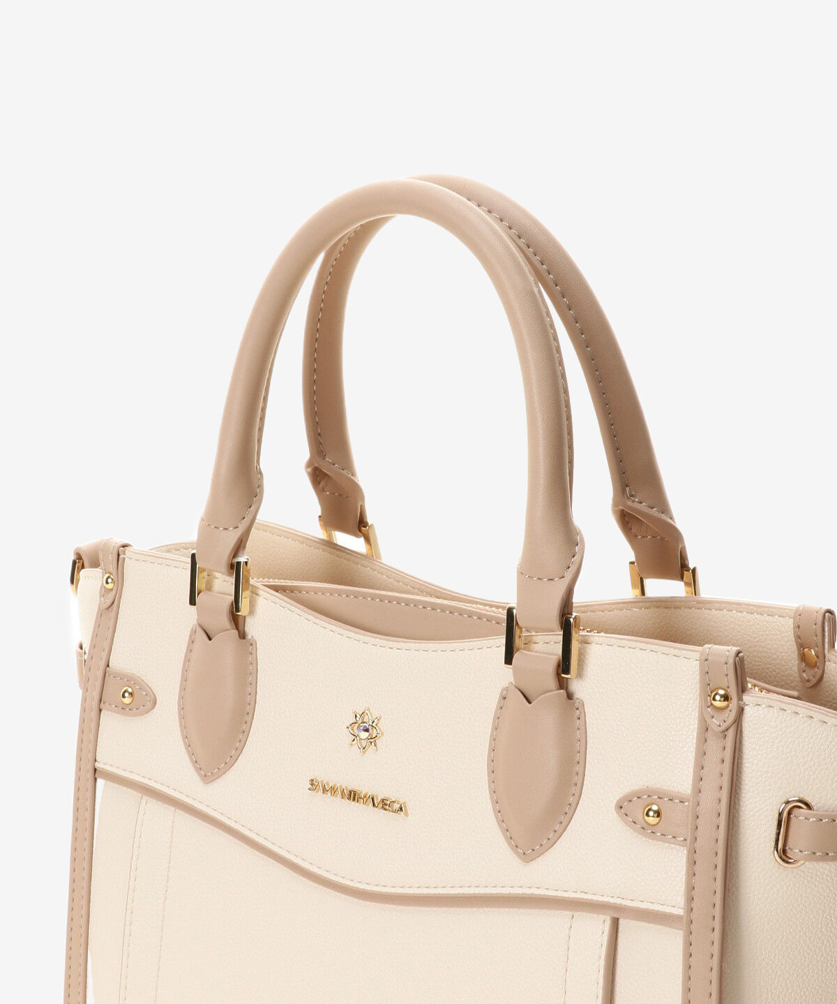 Samantha Vega「シンプルビジューハンドバッグ」|ハンドバッグ|