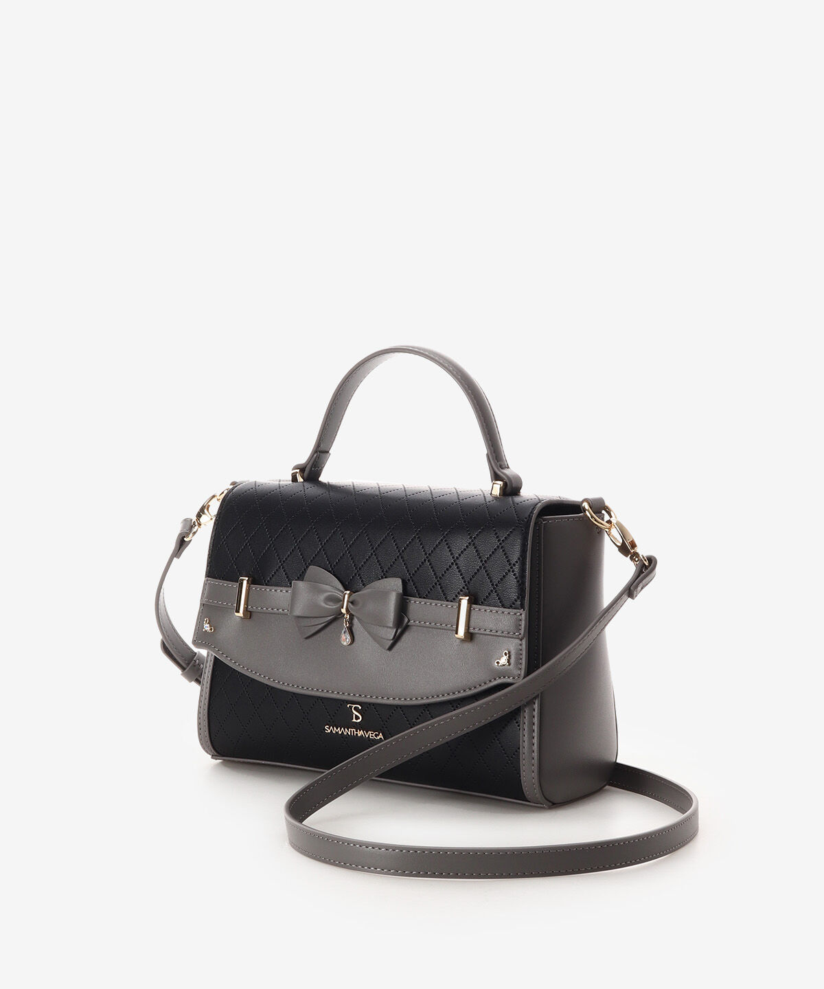Samantha Vega「キルティングアクセントリボンショルダーバッグ」|ショルダー・メッセンジャー|