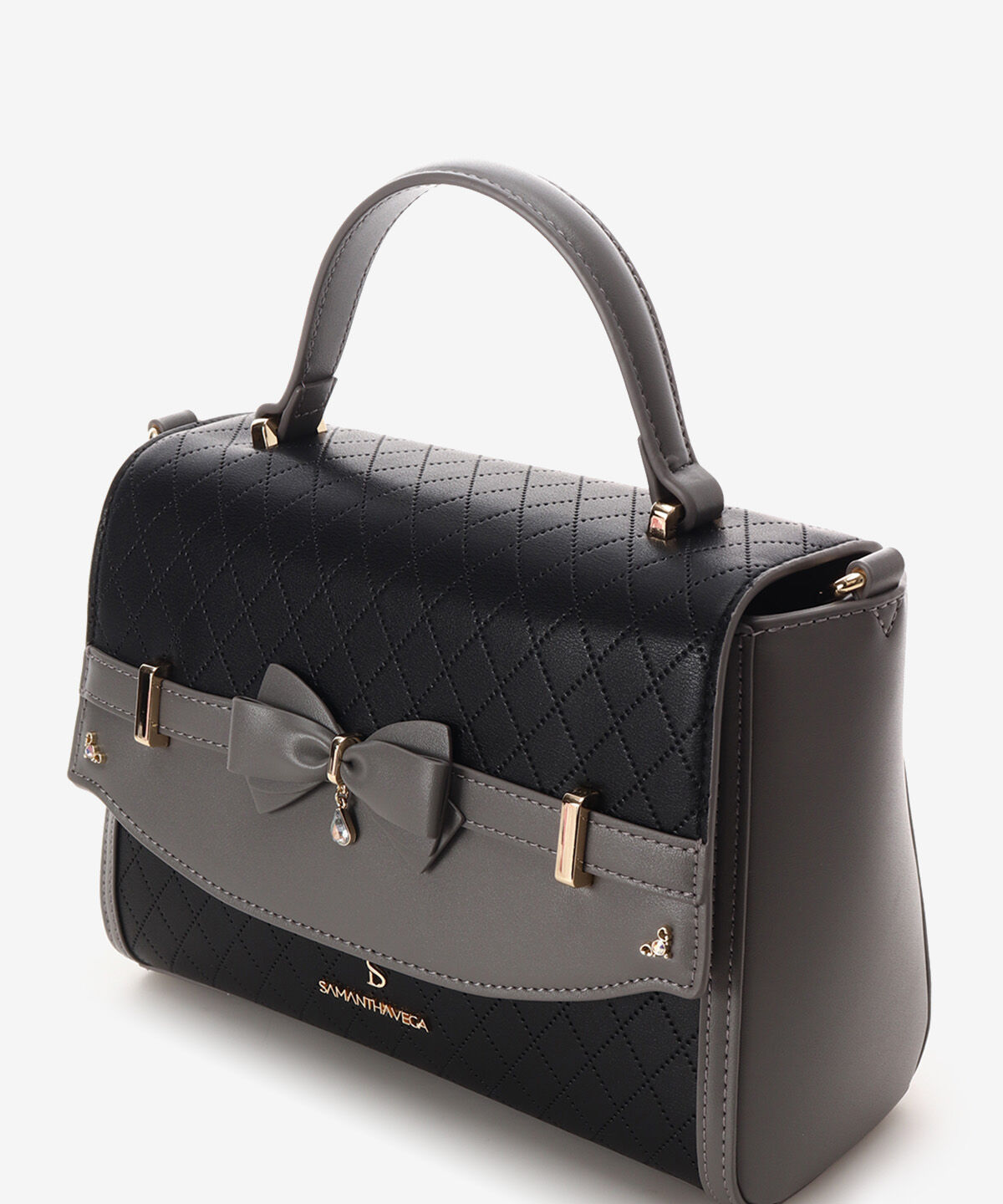 Samantha Vega「キルティングアクセントリボンショルダーバッグ」|ショルダー・メッセンジャー|