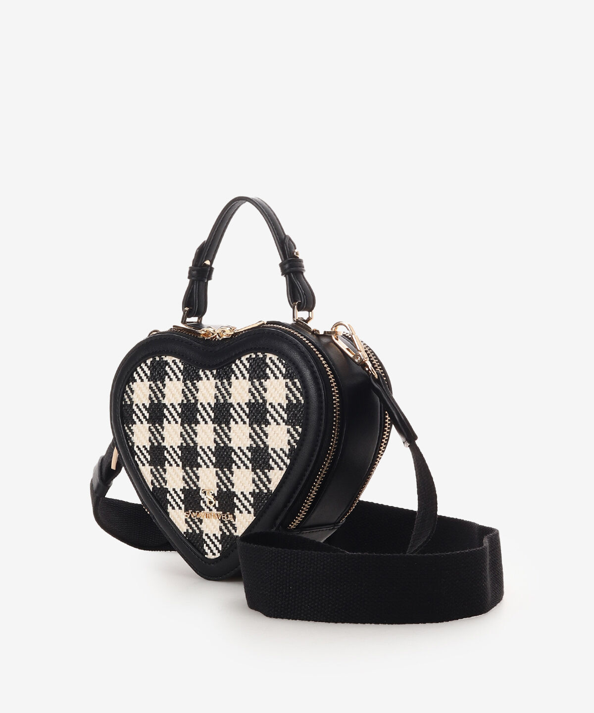 Samantha Vega「ギンガムチェックハート型ショルダーバッグ」|ショルダー・メッセンジャー|