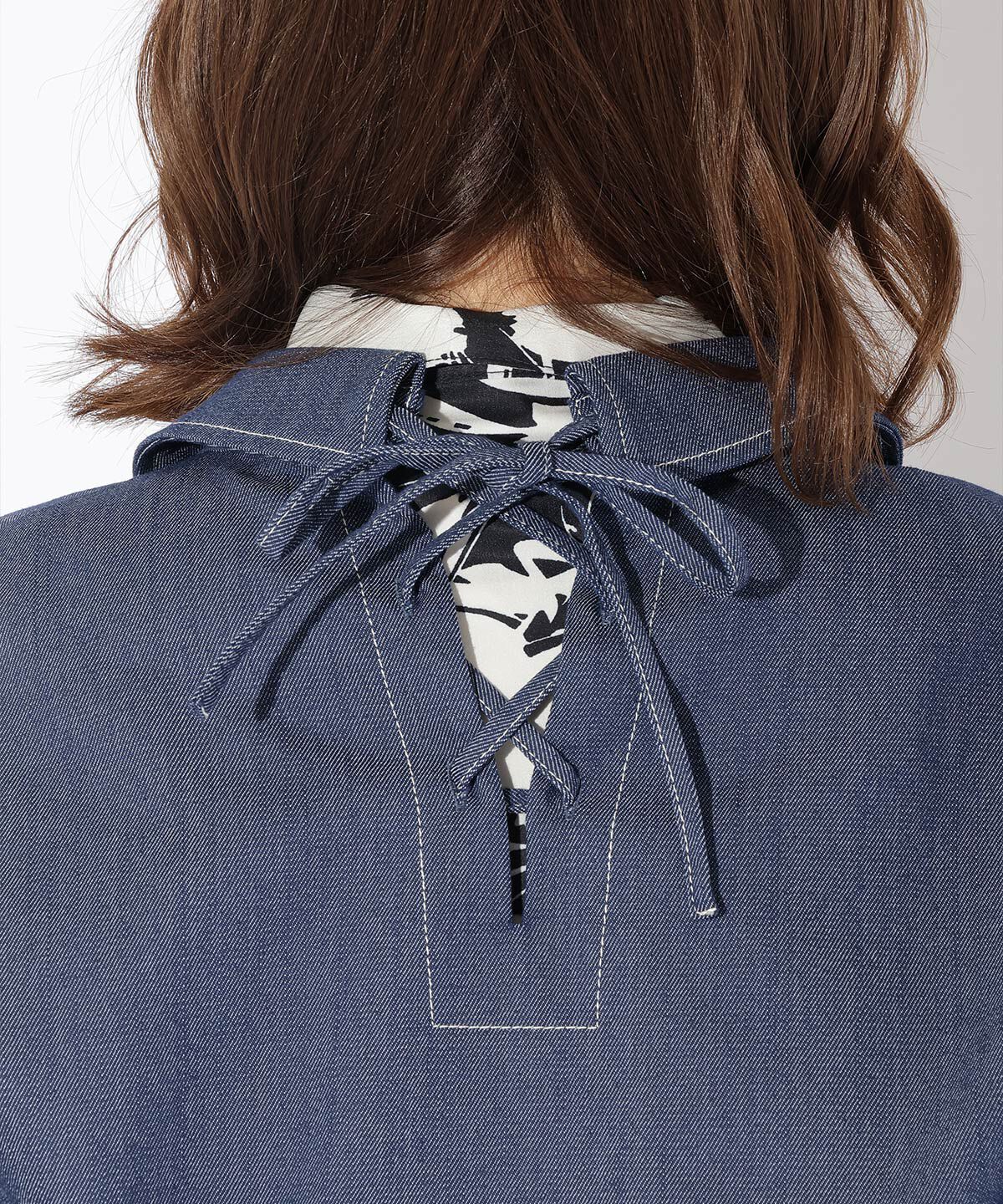 アンドクチュール「ビジュー付きデニムジャケット」|デニムジャケット|