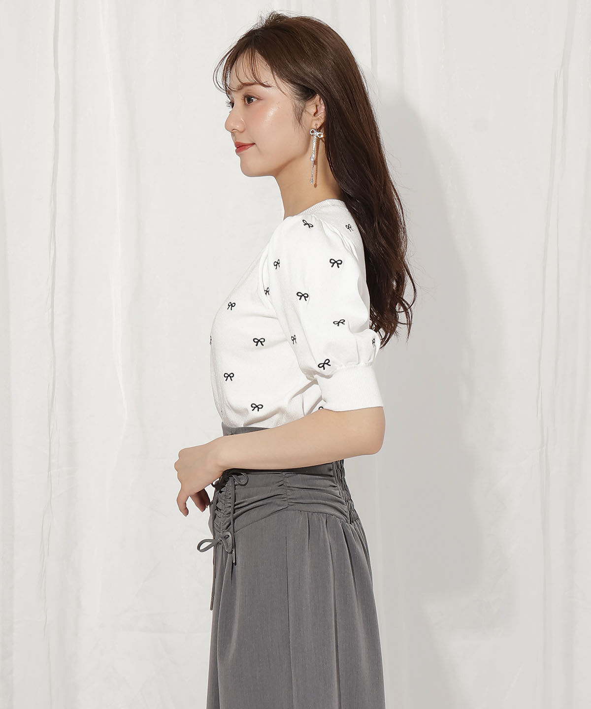 WILLSELECTION「バリエーションニット（リボン）」|ニット・セーター|