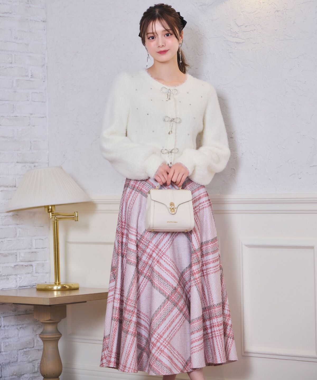 WILLSELECTION「リボンモチーフニットカーディガン」|カーディガン|