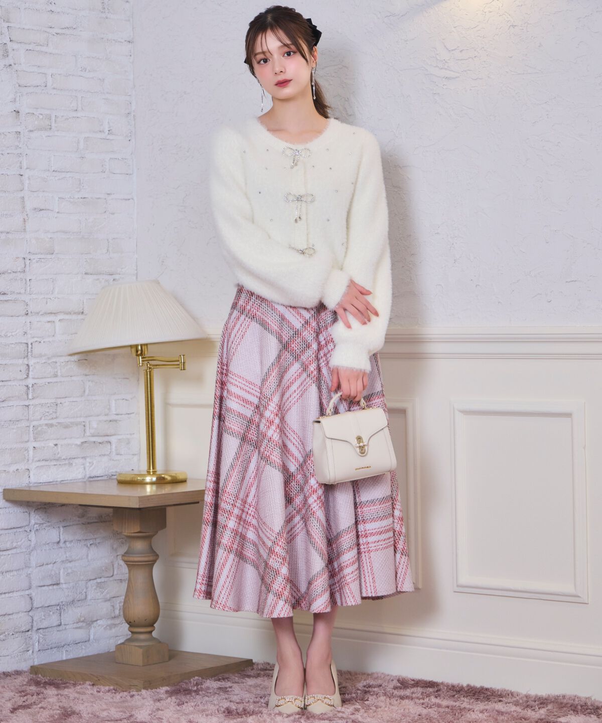 WILLSELECTION「リボンモチーフニットカーディガン」|カーディガン|