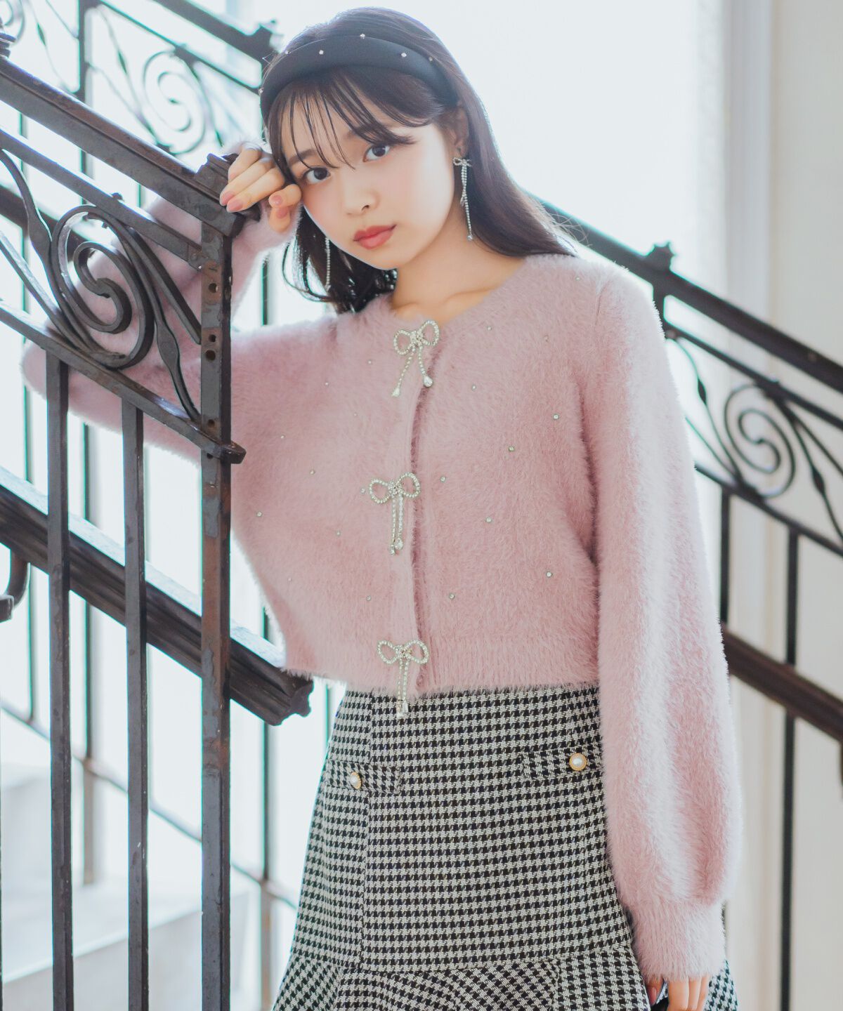 WILLSELECTION「リボンモチーフニットカーディガン」|カーディガン|