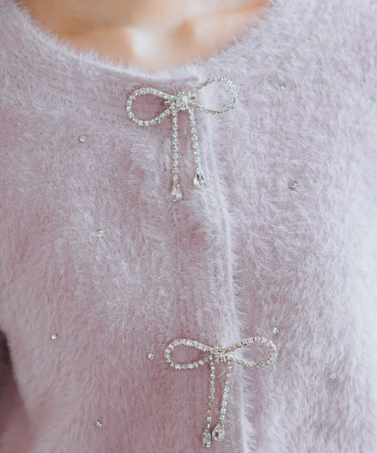 WILLSELECTION「リボンモチーフニットカーディガン」|カーディガン|