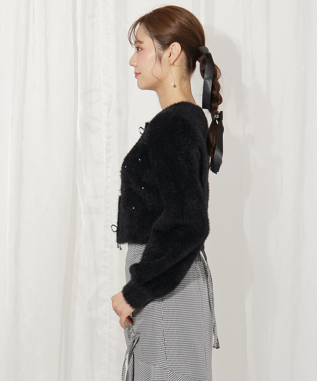 WILLSELECTION「リボンモチーフニットカーディガン」|カーディガン|