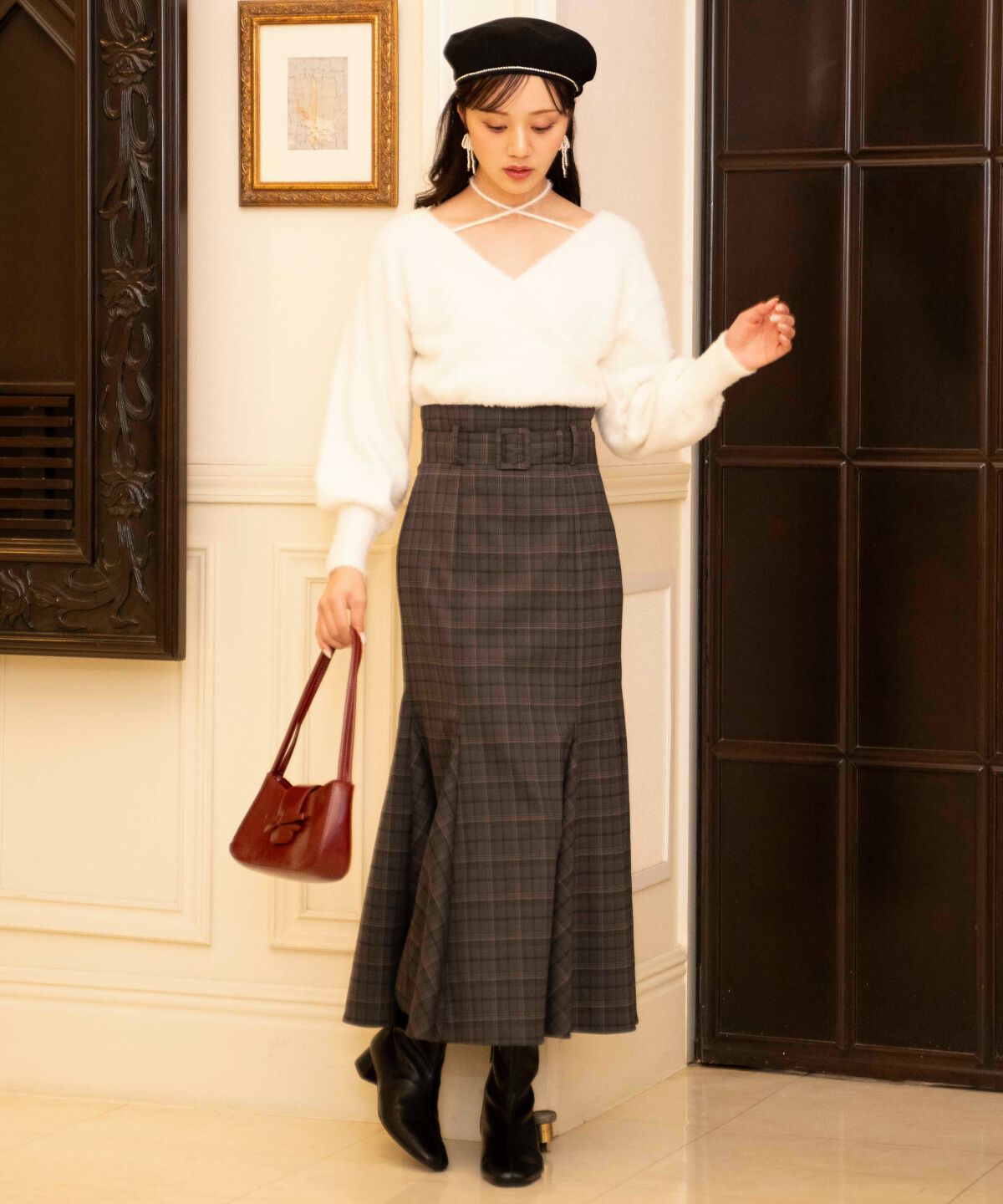 WILLSELECTION「ベルト付きハイウエストマーメイドスカート」|フレア|