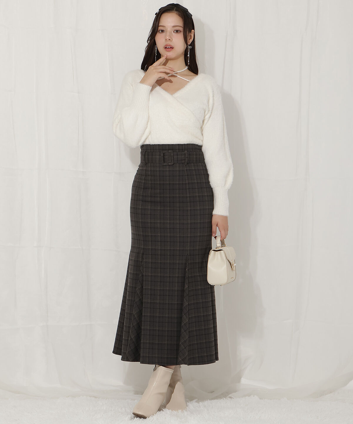 WILLSELECTION「ベルト付きハイウエストマーメイドスカート」|フレア|