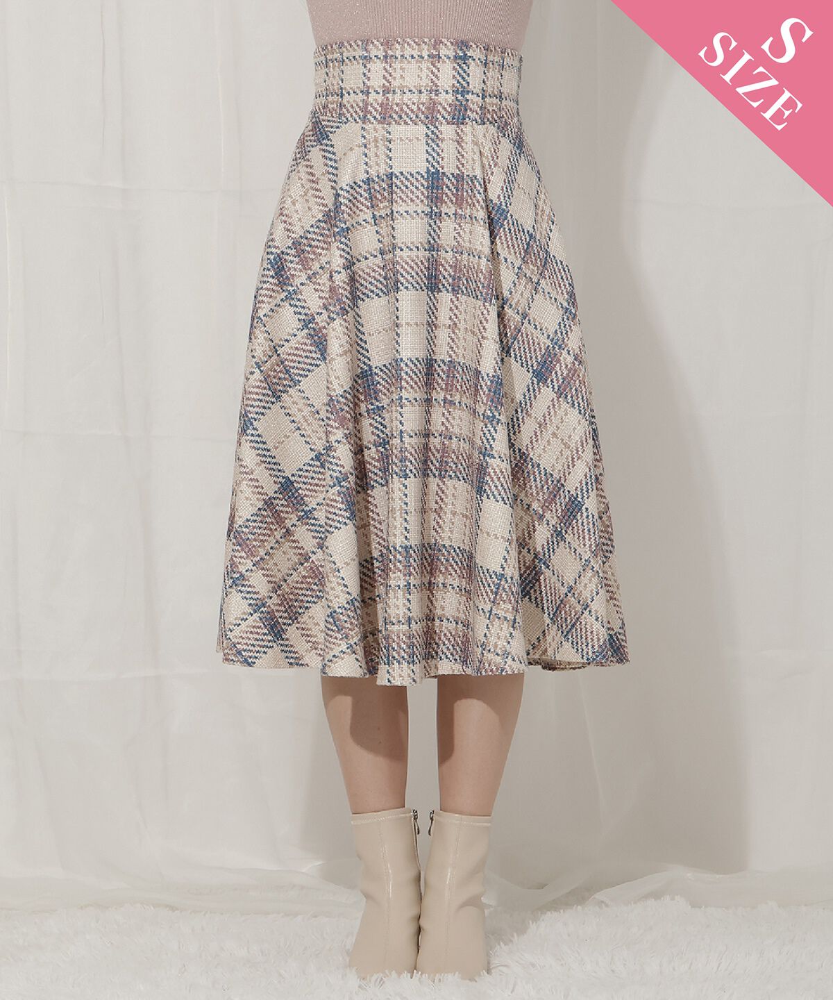 WILLSELECTION「オリジナルチェックスカート」|フレア|