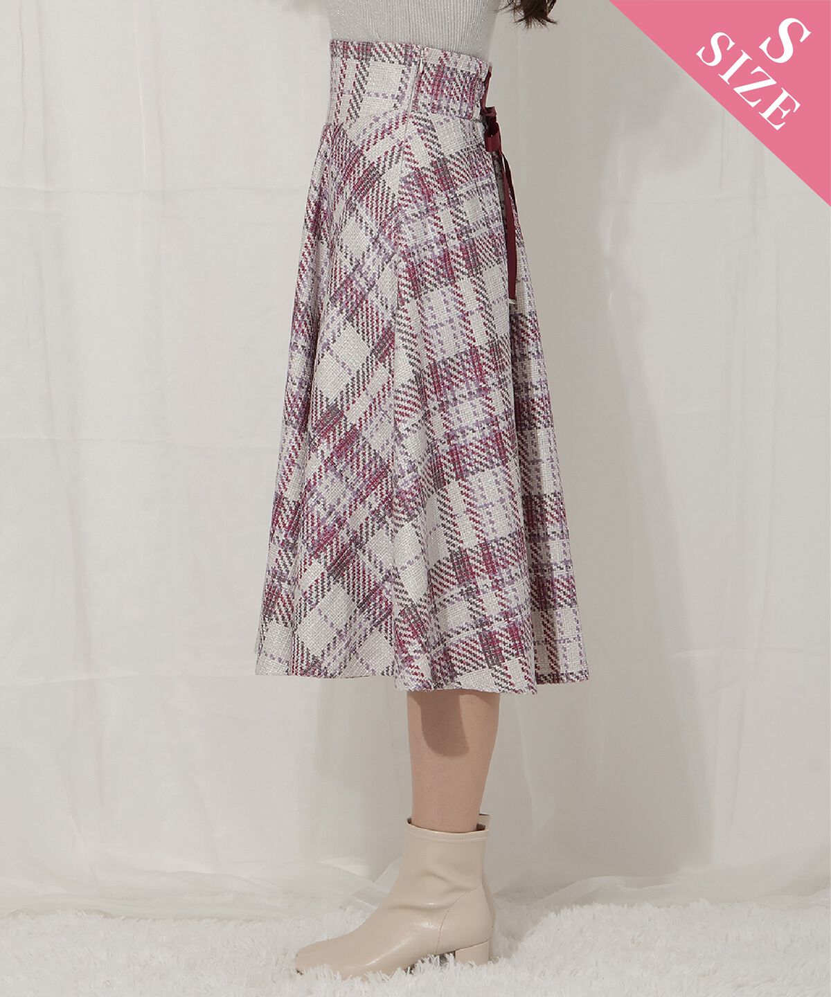 WILLSELECTION「オリジナルチェックスカート」|フレア|