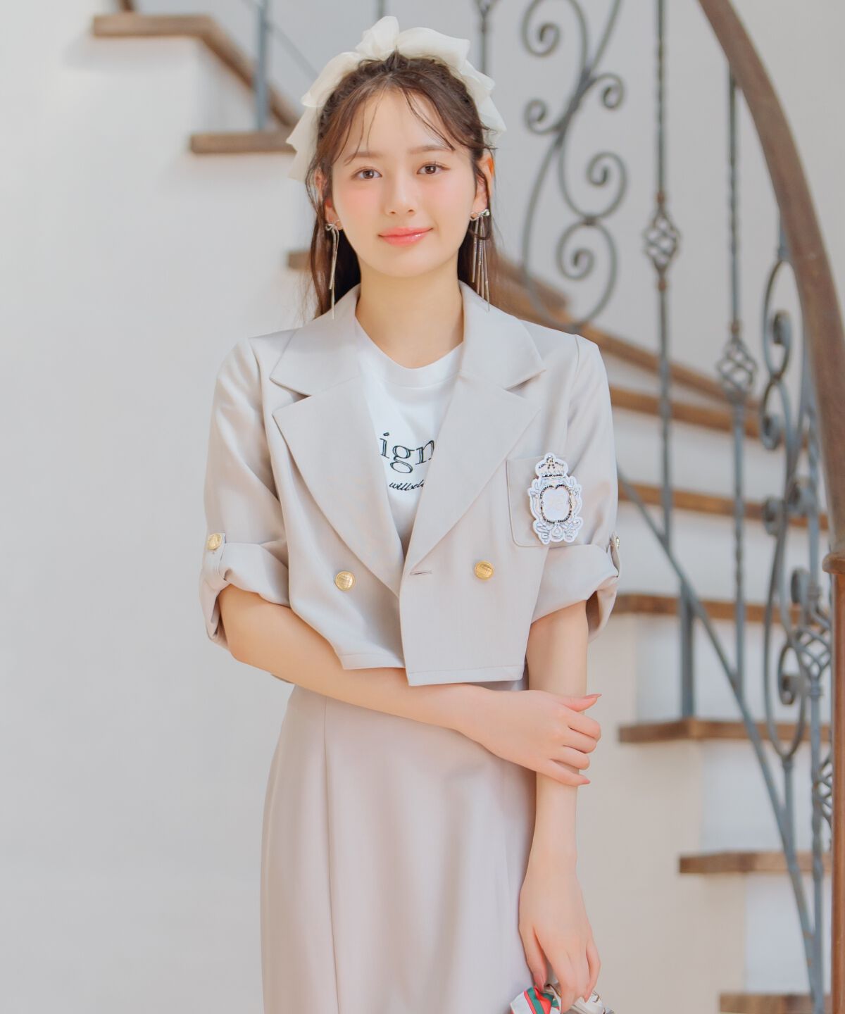 WILLSELECTION「ロゴ刺繍クルーネックTシャツ」|Tシャツ・カットソー|