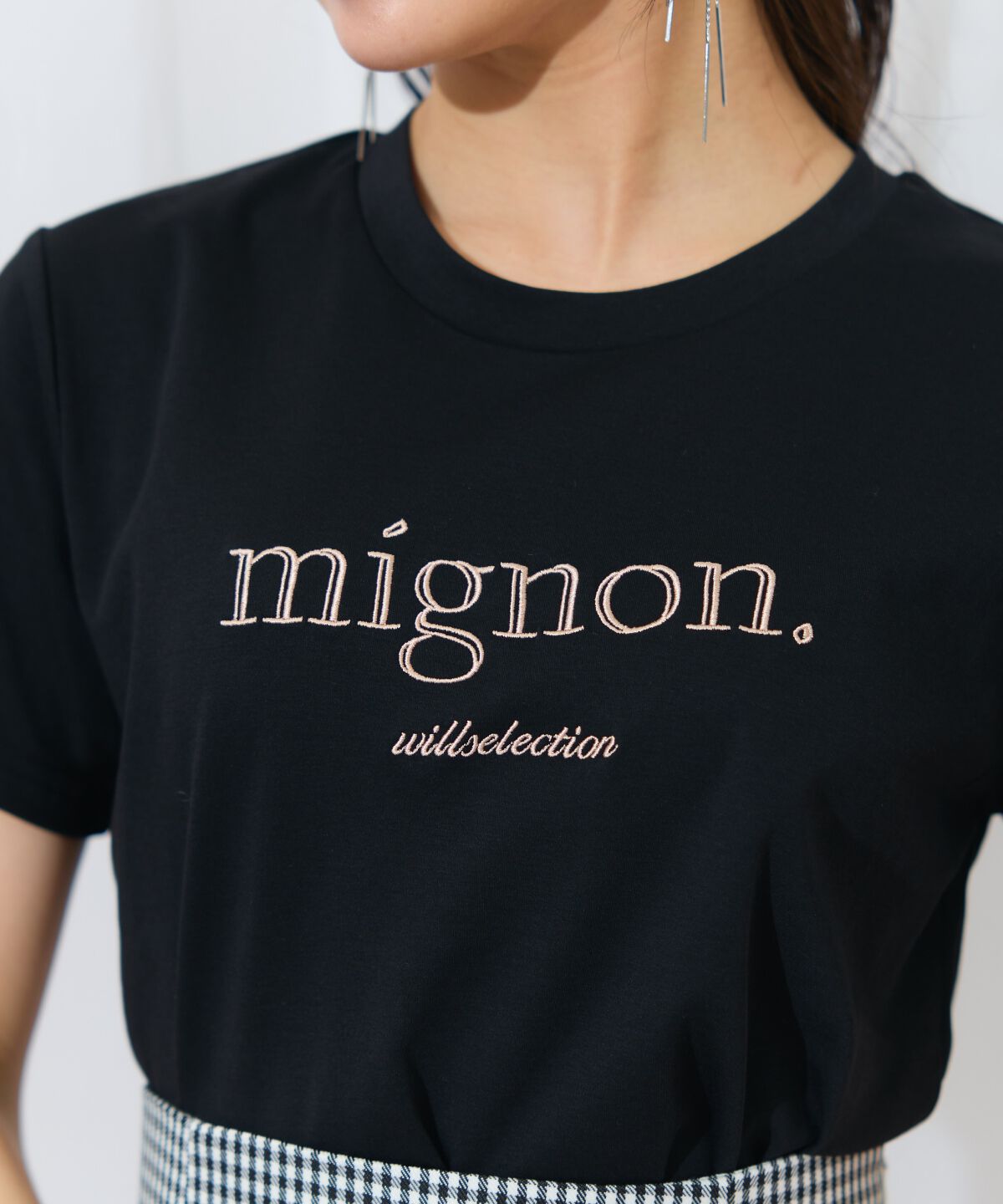 WILLSELECTION「ロゴ刺繍クルーネックTシャツ」|Tシャツ・カットソー|