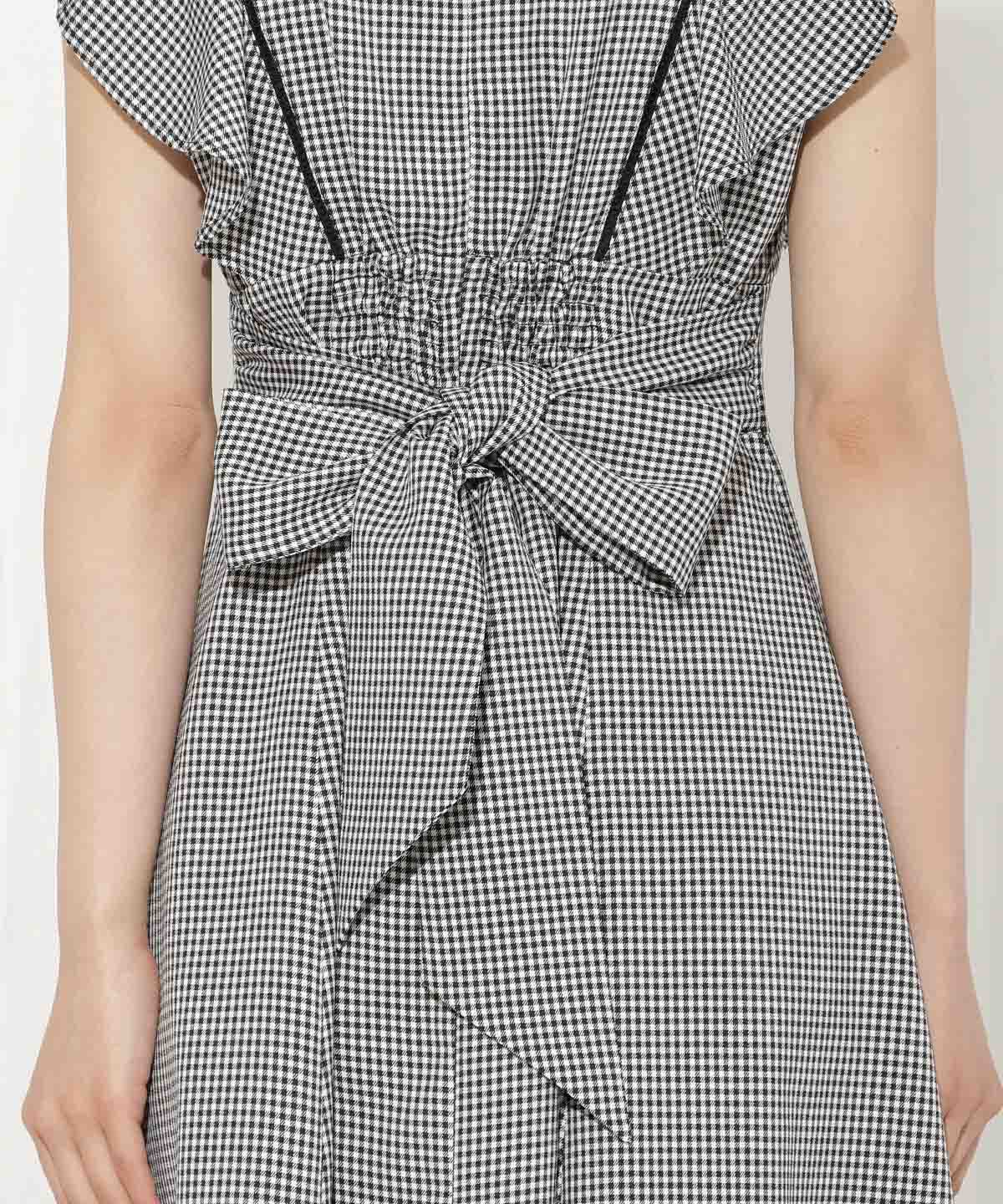 WILLSELECTION「バックリボンラッフルスリーブワンピース」|ワンピース|