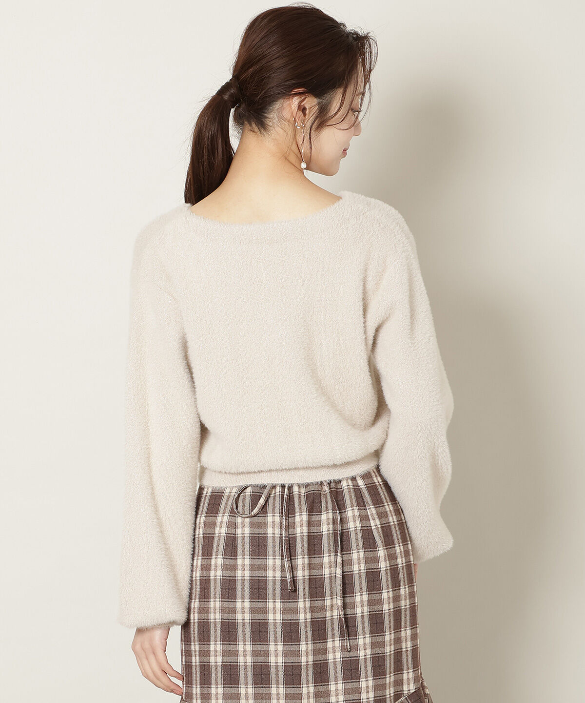 WILLSELECTION「アソートボタンラメフェザーカーディガン」|カーディガン|