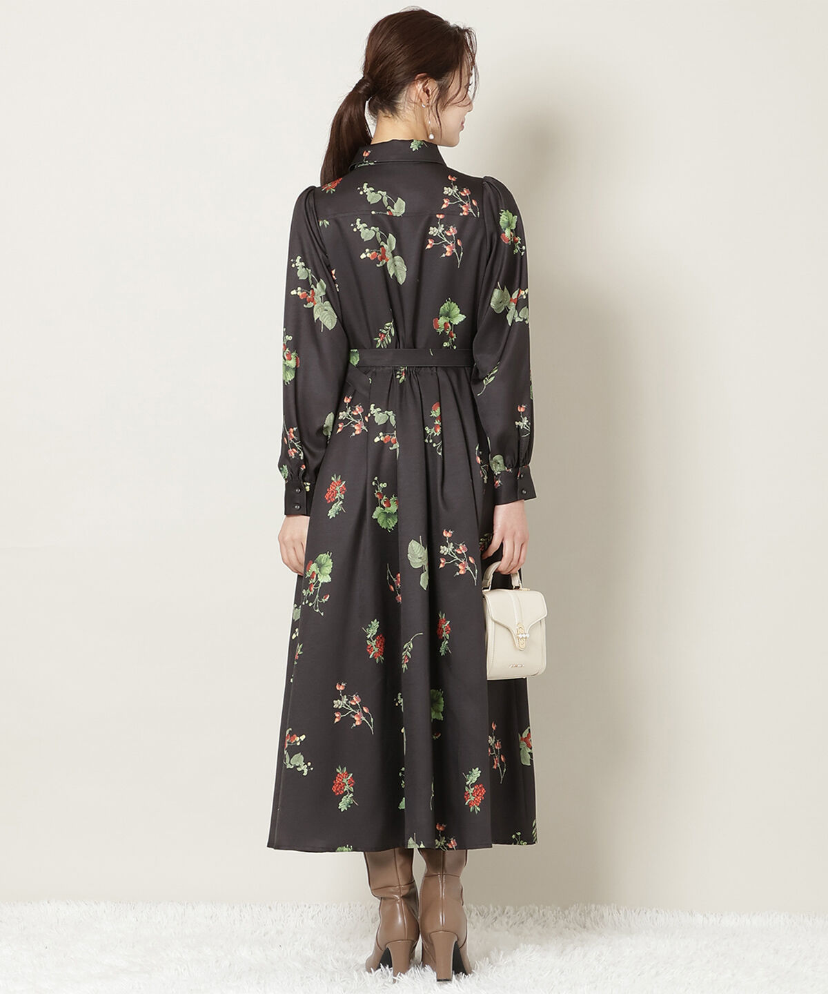 WILLSELECTION「ウィンターボタニカルリボンタイワンピース」|ワンピース|