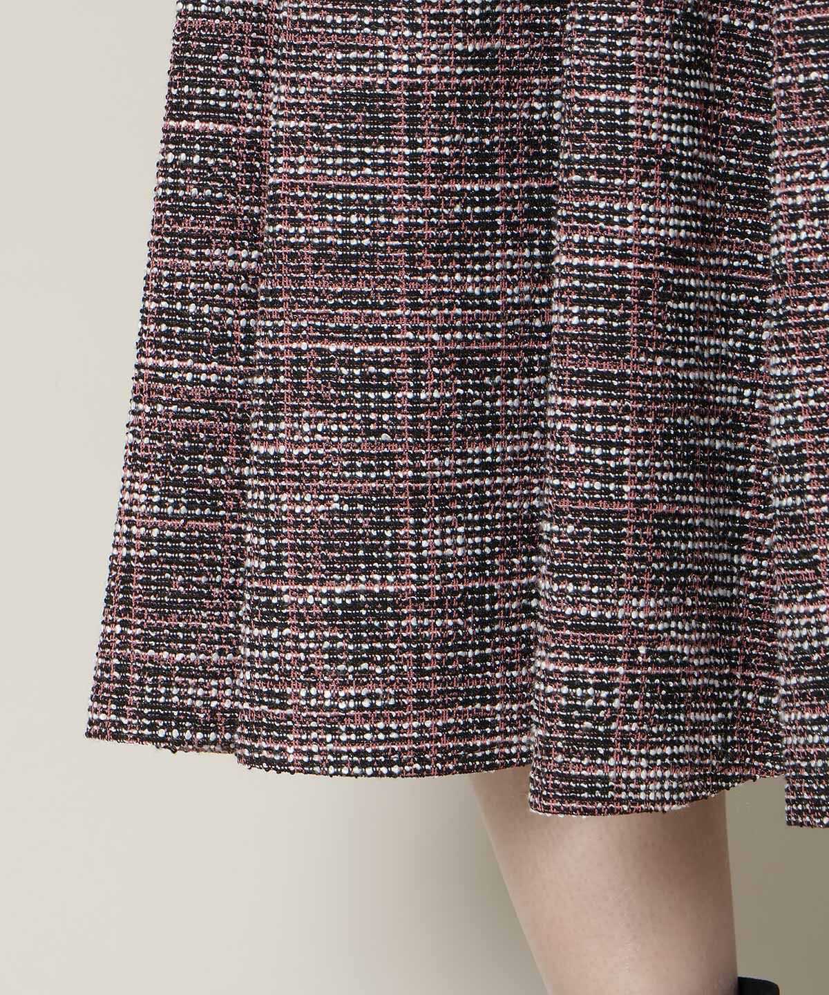 WILLSELECTION「カットツイードワンピース&times;フェザーニットSET」|ワンピース|