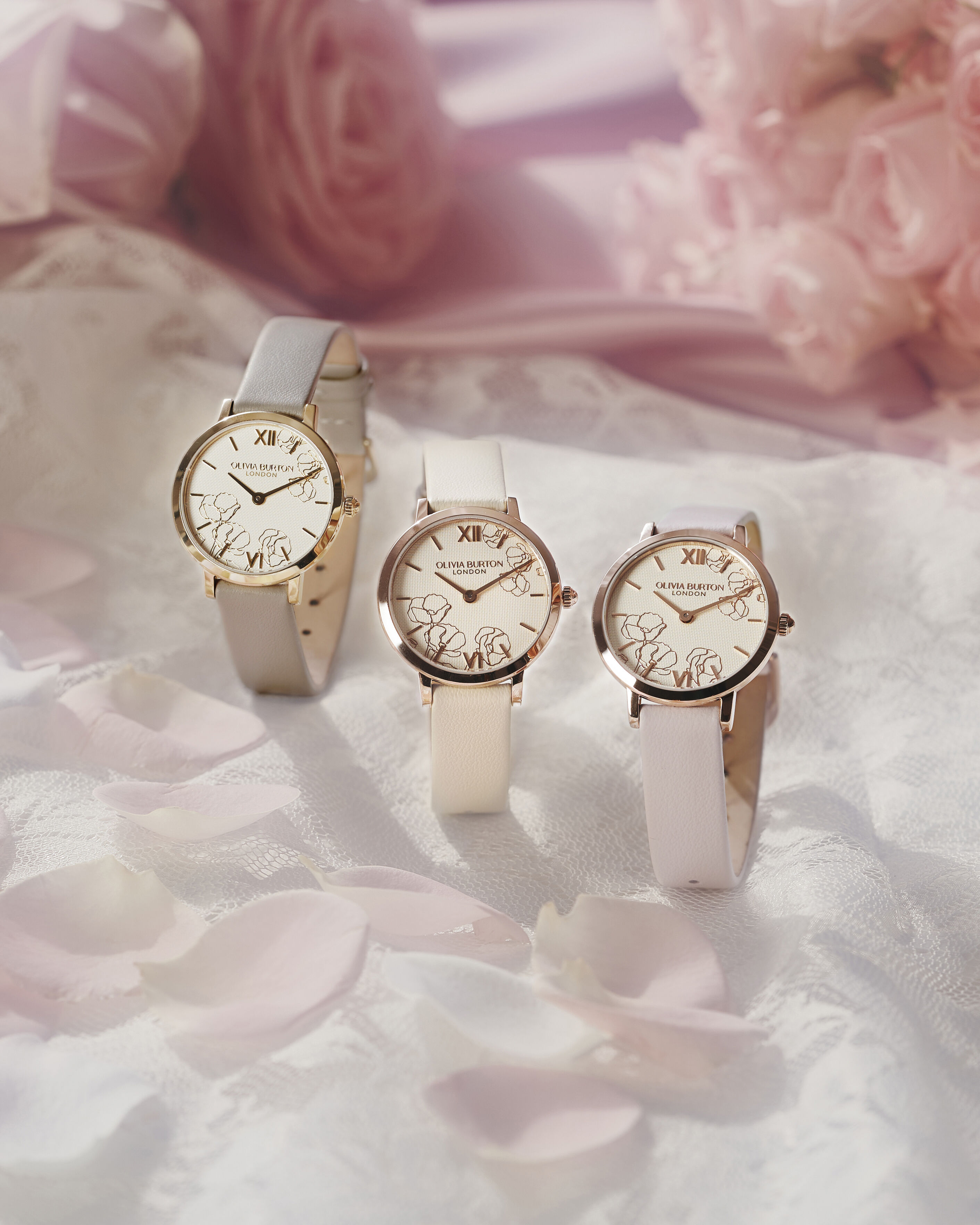 OLIVIA BURTON 「〈OLIVIA BURTON(ｵﾘﾋﾞｱﾊﾞｰﾄﾝ)〉ｼｸﾞﾈﾁｬｰ 28mm ｱﾌﾞｽﾄﾗｸﾄ ﾌﾛｰﾗﾙ ﾄｰﾌﾟﾚｻﾞｰ」|腕時計|