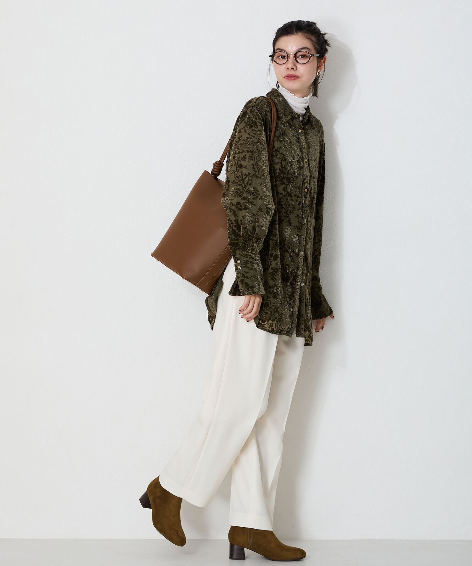 WA Oriental TRaffic「●2024秋冬新作●ビットモチーフミドルヒールブーツ/42406」|ショートブーツ|