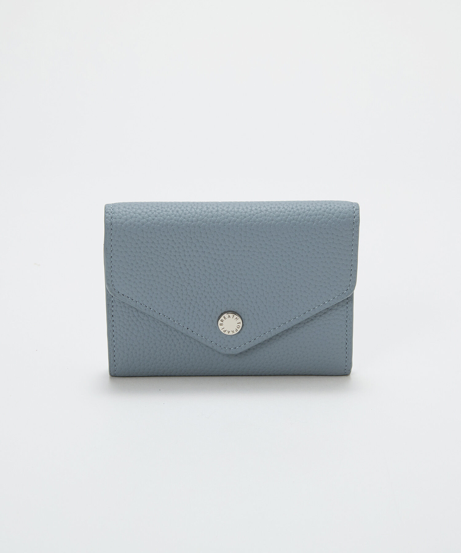 TOPKAPI BREATH「【Breath TOPKAPI】DUAL デュアル シュリンクレザー バイカラー 三つ折り 財布　薄型 / 軽量」|財布|ブルーグレー