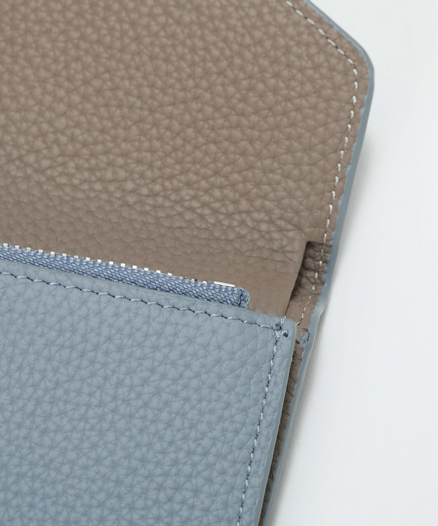 TOPKAPI BREATH「【Breath TOPKAPI】DUAL デュアル シュリンクレザー バイカラー 三つ折り 財布　薄型 / 軽量」|財布|