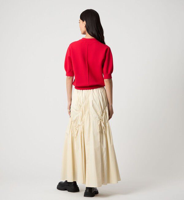 EMMEL REFINES「＜EMMEL REFINES＞EM ランダムギャザー リボン スカート」|スカート|