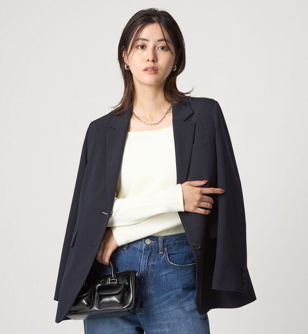 UNITED ARROWS green label relaxing「デコルテ フライス ロングスリーブ プルオーバー」|Tシャツ・カットソー|