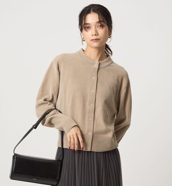 UNITED ARROWS green label relaxing「モールヤーン クルーネック カーディガン ウォッシャブル」|カーディガン|BEIGE