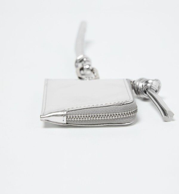 UNITED ARROWS green label relaxing「【別注】＜perche＞2WAY ストラップ カードケーズ / シルバー」|名刺入れ・カードケース|