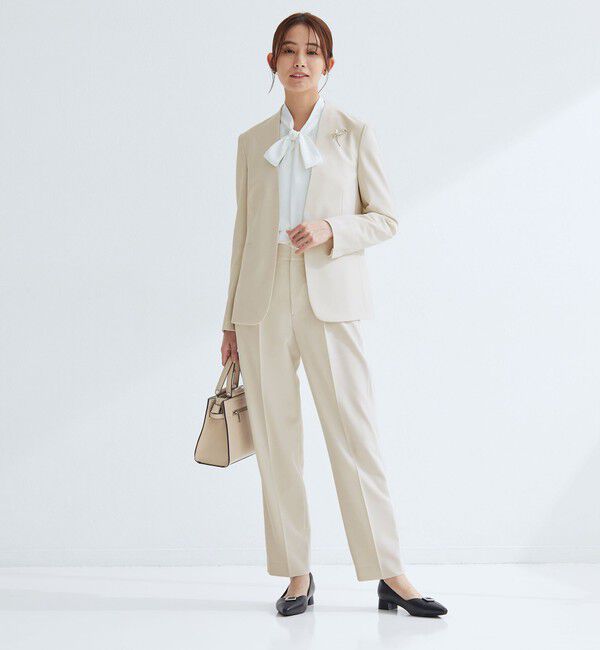 UNITED ARROWS green label relaxing「［size SHORTあり］パウドレ ノーラペル ジャケット ウォッシャブル ストレッチ」|ノーカラージャケット|