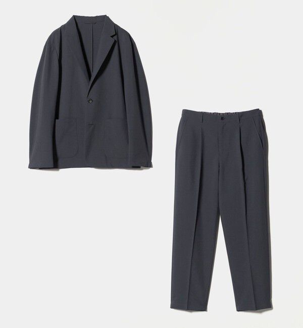 UNITED ARROWS green label relaxing「【WEB限定】JUST fit ドライポリエステル リラックス セットアップ -吸水速乾-」|テーラードジャケット|DK.GRAY
