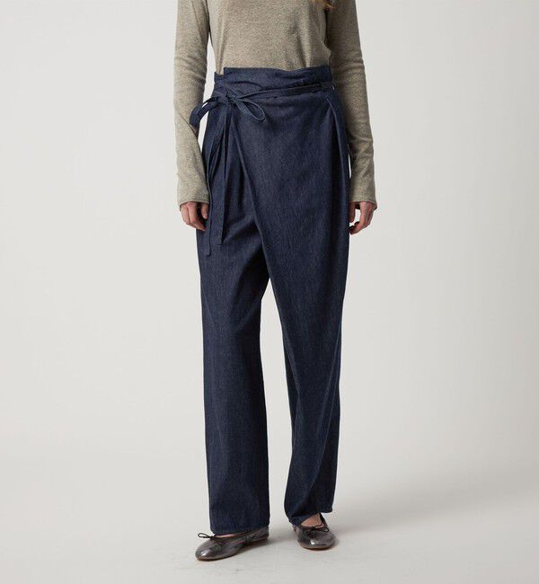 STEVEN ALAN「＜Steven Alan＞ライトオンスデニム クロスオーバー パンツ」|デニム|NAVY